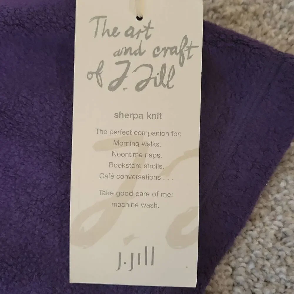 J.jill Women's Sherpa Knit Sweater Pullover Size LP